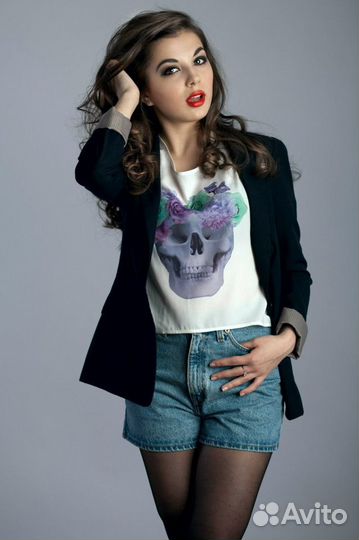 Топ H&M с принтом