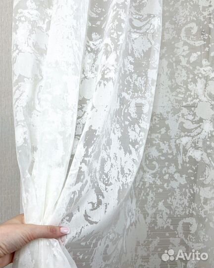 Тюль Италия Шелк (белый)