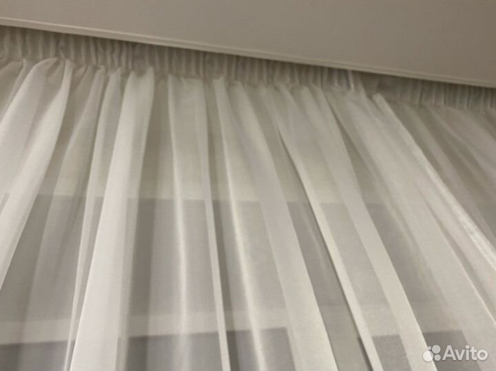 Тюль ширина 5 метров, высота 2,5 и 2,7