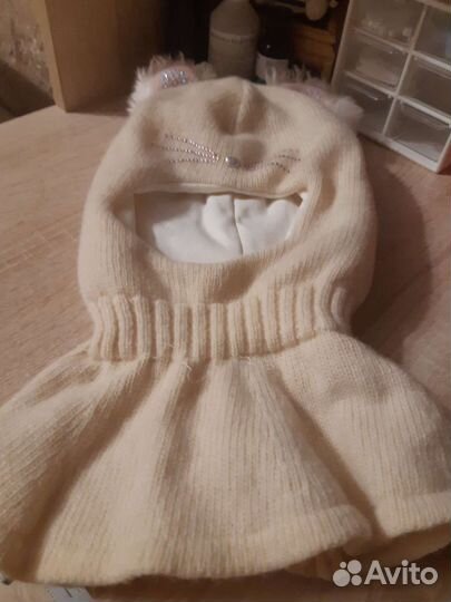 Шапка шлем для девочки