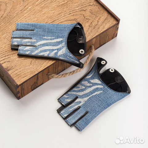 Перчатки Шопен с джинсой