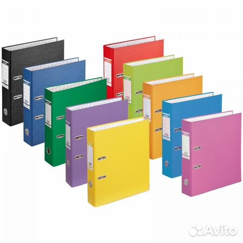 Папка-регистратор с карманом на корешке A4, б/у