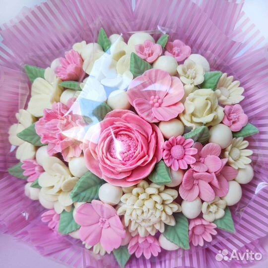 Шоколадный букет цветов