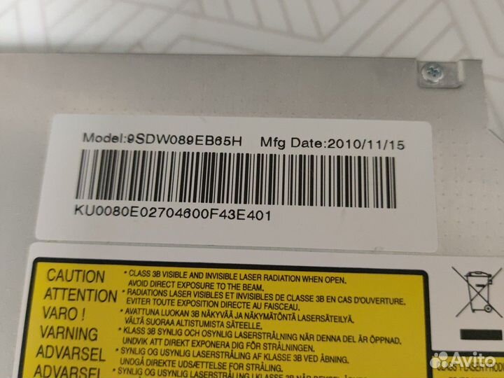 Dvd/cd rw привод Sony 12.7мм