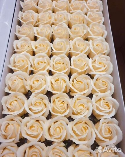 Мыльные розы в коробке