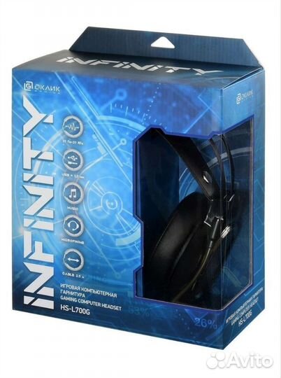 Наушники. Гарнитура oklick HS-L700G infinity