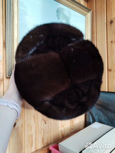 Норковая мужская шапка формовка 56-58рр