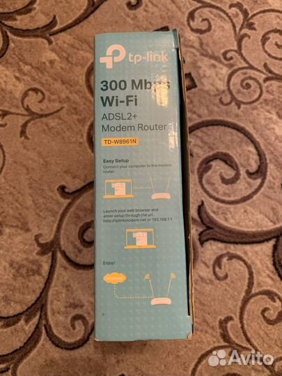 Роутер Tp-link 300Mbps Wi-Fi adsl2+ TD-W8961N