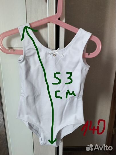 Гимнастический купальник для девочки 140