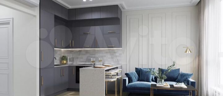 1-к. квартира, 41,8 м², 4/21 эт.