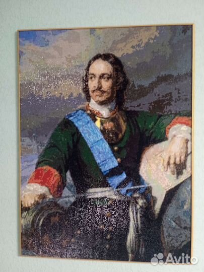 Картина алмазной мозаики Петр 1 64,5х48,5 см