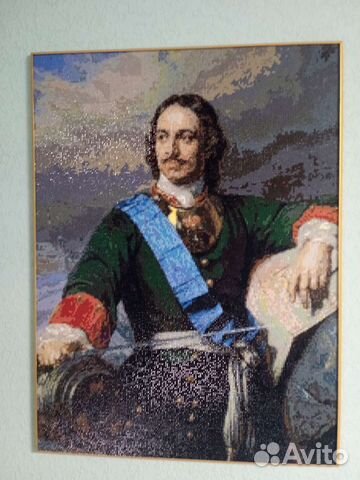 Картина алмазной мозаики Петр 1 64,5х48,5 см