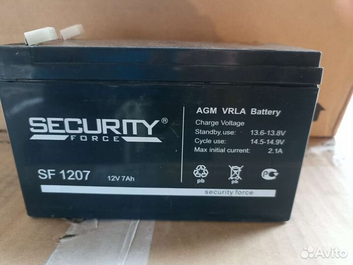 Акб для ибп Security, Delta, Optimus 12V (7 Ач)