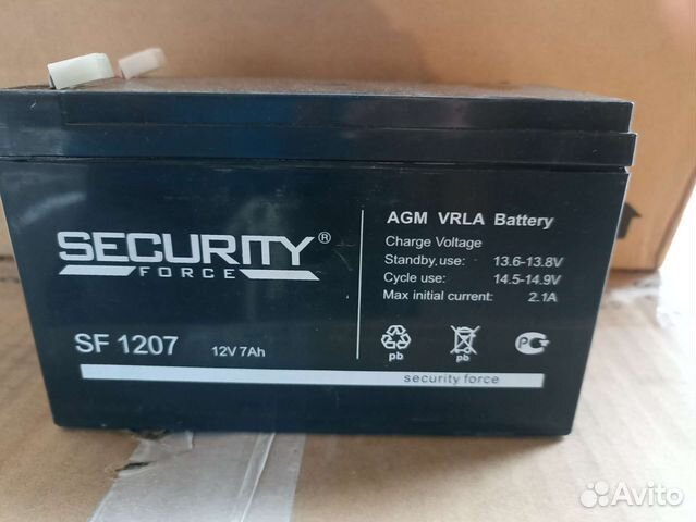 Акб для ибп Security, Delta, Optimus 12V (7 Ач)