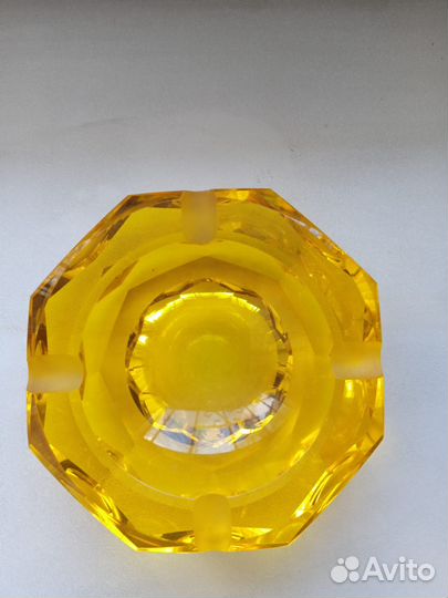 Пепельница СССР цветное стекло