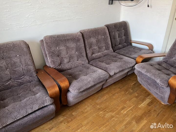 Диван и 2 кресла бу в хорошем состоянии