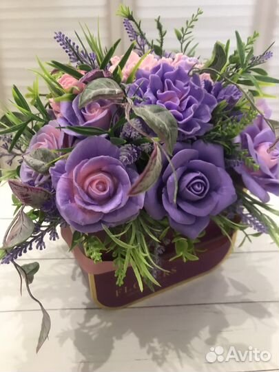 Букет цветов из мыла