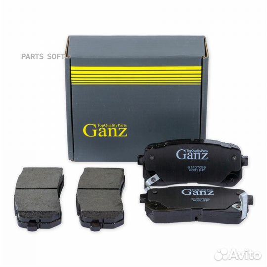 Ganz GIJ07058 Колодки торм.зад