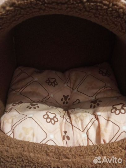 Лежанка домик для собаки