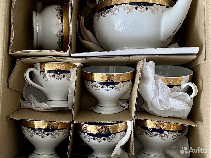 Чайный сервиз 6 персон богемия