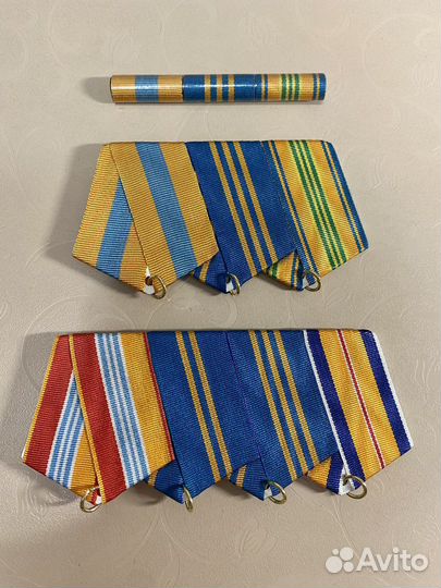 Орденские планки и колодки, орденская лента