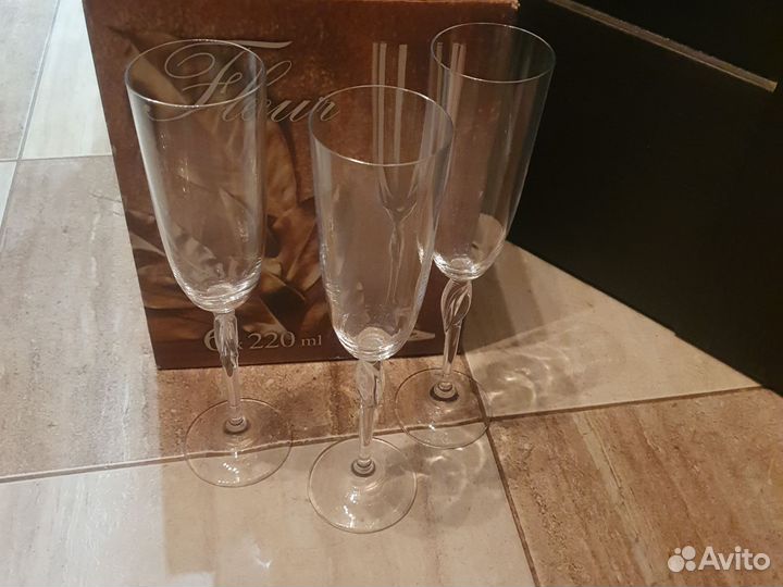 Бокалы для шампанского богемия