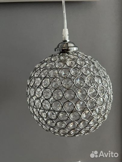Люстра шар со стразами