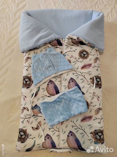 Конверт кокон на выписку