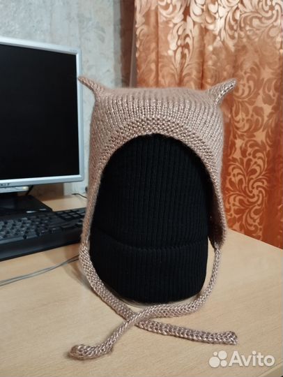 Шапка чепчик с ушками