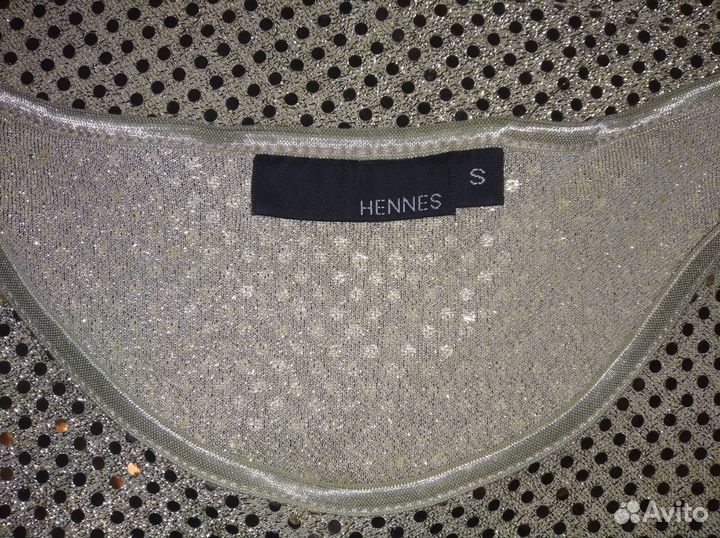 Топ hennes с блестками S