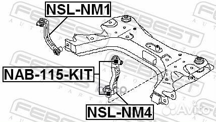 Кронштейн подрамника nissan tiida 05-12