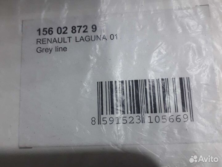 Ковры в салон резина renault laguna 2001 и далее