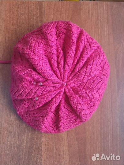 Шапка - берет Reima малиновая, размер 52