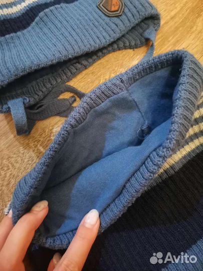 Шапка и снуд демисезонные 48-50 для мальчика