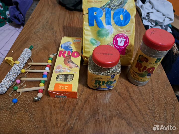 Клетка для волнистого попугайчика с дополнениями