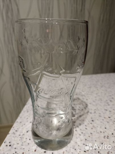 Стаканы Coca-Cola прозрачные с ёлкой