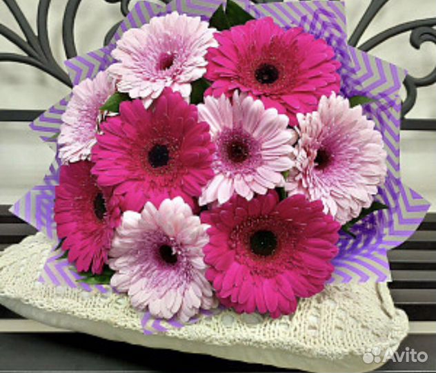 Цветы букеты герберы 25 51 101