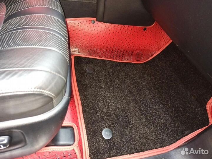 3D коврики из экокожи toyota land cruiser 200