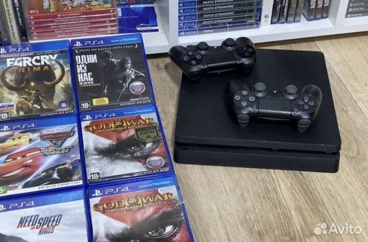 Playstation 4 Slim sony PS4 Slim +игры mk11 fifa23
