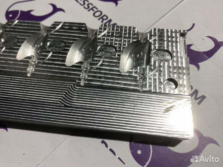 Форма чпу для литья джиг-головок (сапожок)