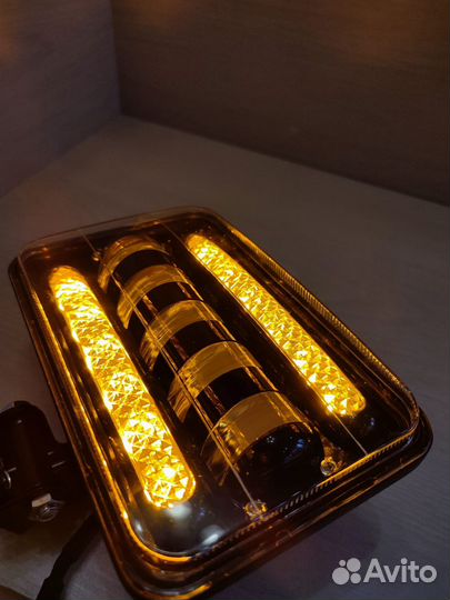 Диодные led фары Даль/Ближ с дхо и поворотником