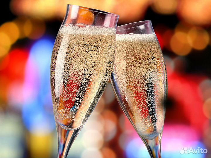 Бокалы для шампанского 6шт. 180 мл