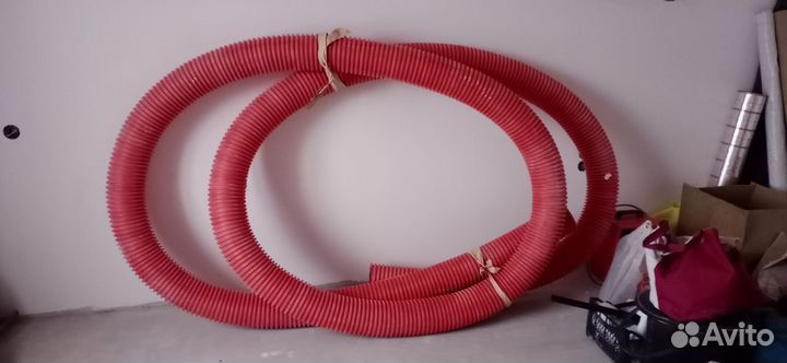 Труба гофрированная двустенная красная диаметр 160