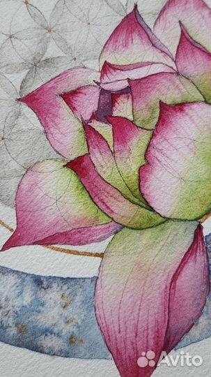 Мандала Женское Счастье акварель