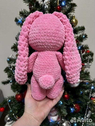 Плюшевый заяц. Амигуруми. Подарок. Ручная работа