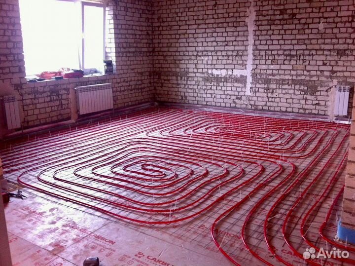 Теплые полы монтаж отопления