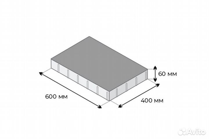 Крупноформатная плита / Плита Кремль 60мм