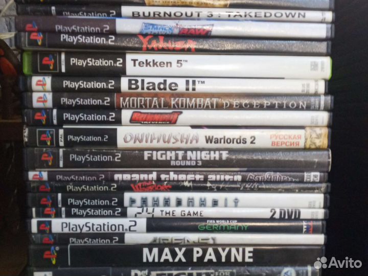 PS2 коробки от игр