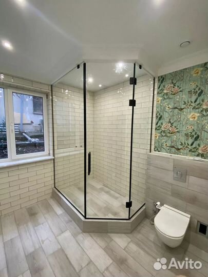 Душевая перегородка из закаленного стекла