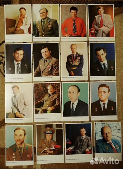 Открытки лётчики космонавты СССР